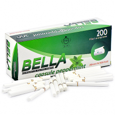 Сигаретные гильзы Bella - 20мм Filter Plus Capsule Peppermint (200 шт.)