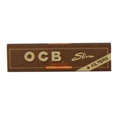 Бумага самокруточная OCB King Size Slim Virgin Unbleached + Filter Tips