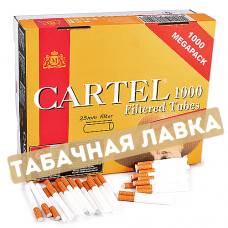 Сигаретные гильзы Cartel - 25 mm filter (1000 шт.)