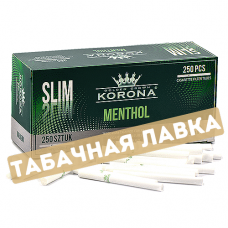 Сигаретные гильзы Crown - Slim Menthol (250 шт.)