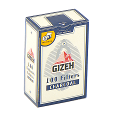 Фильтры для самокруток 8мм Gizeh Active (угольные) - 100 шт