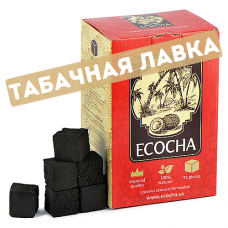 Уголь для кальяна Ecocha (72 куб) красный