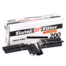 УЦЕНЕННЫЕ Сигаретные гильзы Zlatni Filter - Black Tube 15мм (200 шт.)