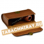 Кейс кожаный для трубок и аксессуаров - Пернач (светло-коричневый)