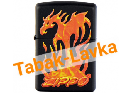 Зажигалка Zippo 29735 - Flaming Dragon - Black Matte