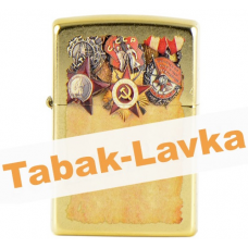 Зажигалка Zippo 207G - Russian Military Medals - Gold Dust™