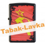 Зажигалка Zippo 218 - Soviet Flag Sickle (серп и молот и звезда) - Black Matte