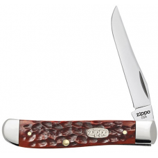 Нож перочинный Zippo - Chestnut Bone Standard Jigged Mini Trapper + Зажигалка (50568_207)