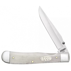 Нож перочинный Zippo - Smooth Natural Bone Trapperlock + Зажигалка (50596_207)