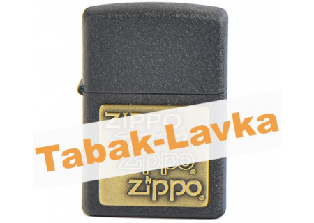 Зажигалка Zippo 362 Black Crackle™ - W/Brs Emblem ZippoZippoZippo