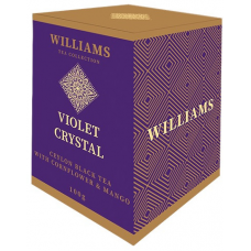 Чай Williams  - Violet Crystal (черный с лепестками василька и кусочками манго) - (200 ГРАММ)