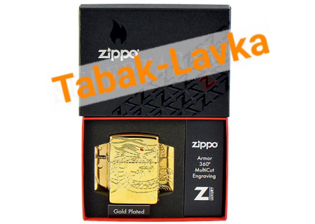 Зажигалка Zippo 29265 - Armor™ - Chinese Dragon - High Polish Gold Plate