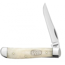 Нож перочинный Zippo - Smooth Natural Bone Mini Trapper + Зажигалка (50559_207)