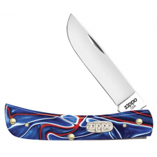 Нож перочинный Zippo - Patriotic Kirinite™ Smooth Sodbuster Jr + Зажигалка (50510_207)