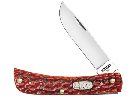 Нож перочинный Zippo - Chestnut Bone Standard Jigged Sodbuster Jr + Зажигалка (50569_207)