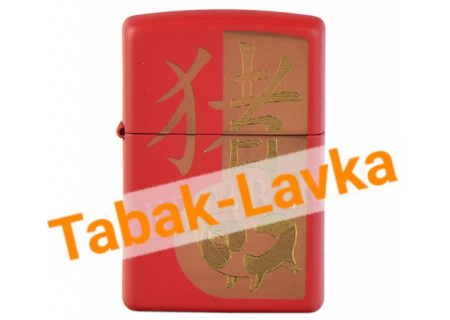 Зажигалка Zippo 29661 - Year of the Pig - Red Matte