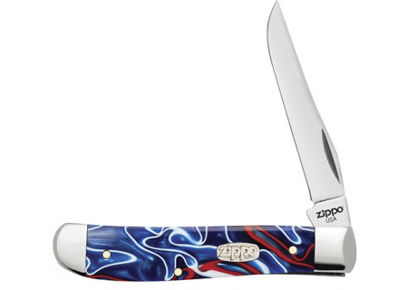 Нож перочинный Zippo - Patriotic Kirinite™ Smooth Mini Trapper + Зажигалка (50508_207)
