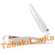 Нож перочинный Zippo - Chestnut Bone Standard Jigged Trapperlock + Зажигалка (50599_207)
