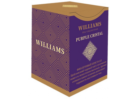 Чай Williams - Purple Crystal (черный с лепестками сафлора и ароматом личи) - (100гр)