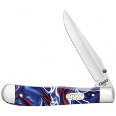 Нож перочинный Zippo - Patriotic Kirinite™ Smooth Trapperlock + Зажигалка (50593_207)