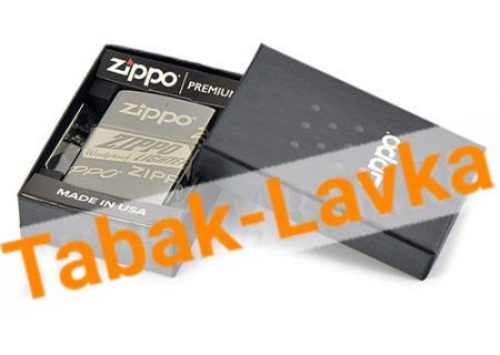 Зажигалка Zippo 49051 - Zippo Logo - Black Ice®