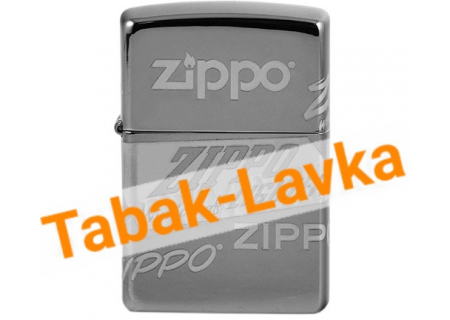 Зажигалка Zippo 49051 - Zippo Logo - Black Ice®