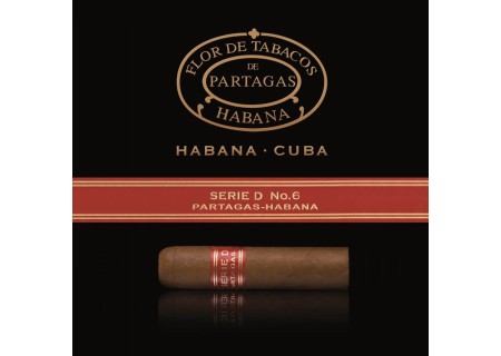 Сигара Partagas Serie D №6 (пачка 5 шт.)