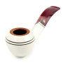 Трубка Big Ben Maestro - White Polish Red Stem - 470 (фильтр 9 мм)