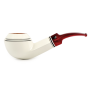 Трубка Big Ben Maestro - White Polish Red Stem - 470 (фильтр 9 мм)