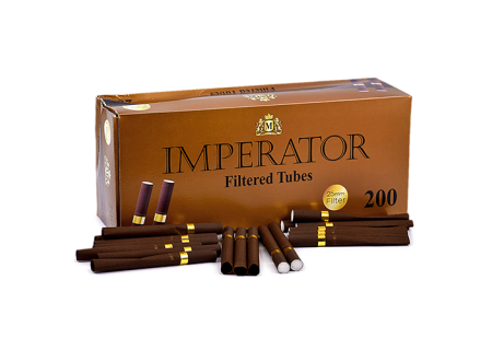 Уцененные Сигаретные гильзы Imperator BROWN - Gold Filter 25mm (200 шт.)